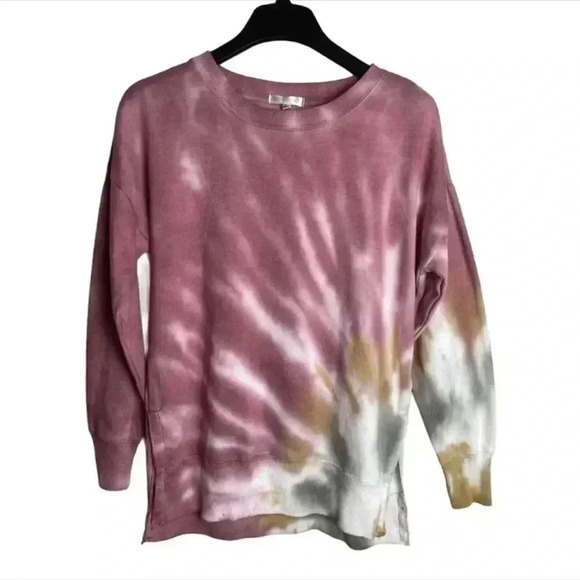 Ultra Flirt Multicolor Tie Dye Pullover Tunic Sweatshirt Top Size Small - Picture 6 of 8